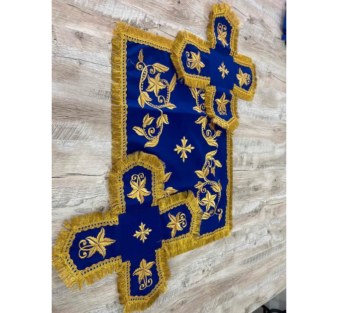 Embroidered vestment set for priest - Orthodox liturgical clothes - Phelon