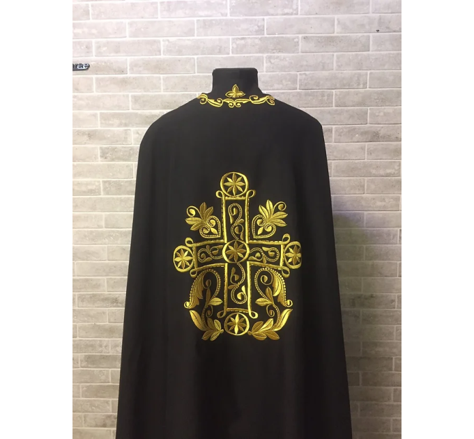 Embroidered vestment set for priest - Orthodox liturgical clothes - Phelon