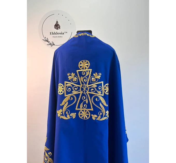 Embroidered vestment set for priest - Orthodox liturgical clothes - Phelon