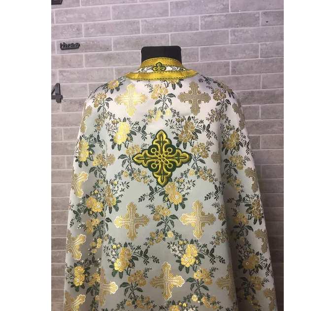 Greek vestment in rose brocade - Priest vestment - Clothes for priests