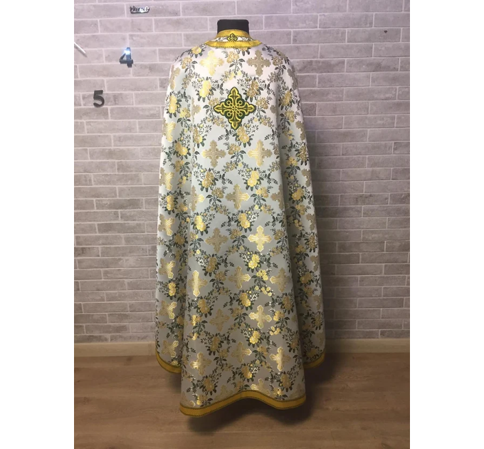 Greek vestment in rose brocade - Priest vestment - Clothes for priests