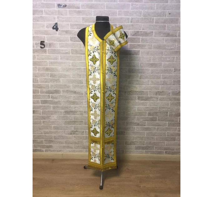 Greek vestment in rose brocade - Priest vestment - Clothes for priests