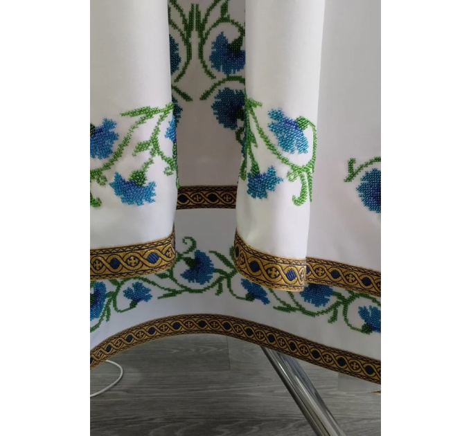 Handmade beads embroidered priest vestment in Greek style - Orthodox vestment