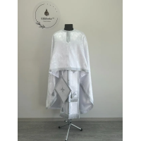 Ordination vestment in white brocade - Vestment for Christmas - Liturgical cloth