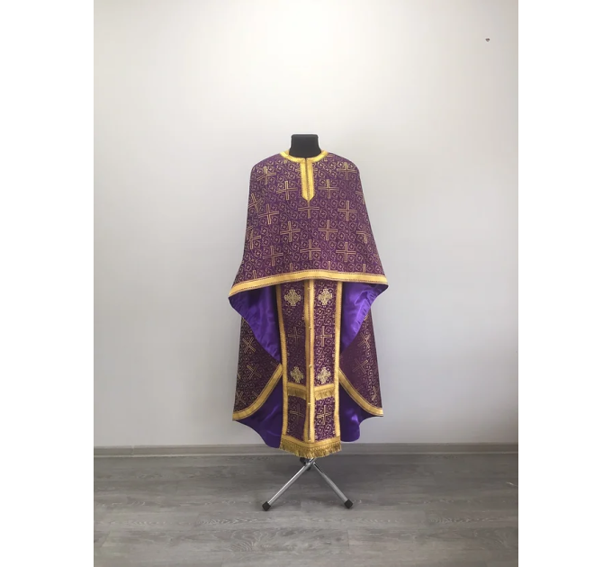 Priest vestment set in brocade - Greek-style vestment - Orthodox vestments