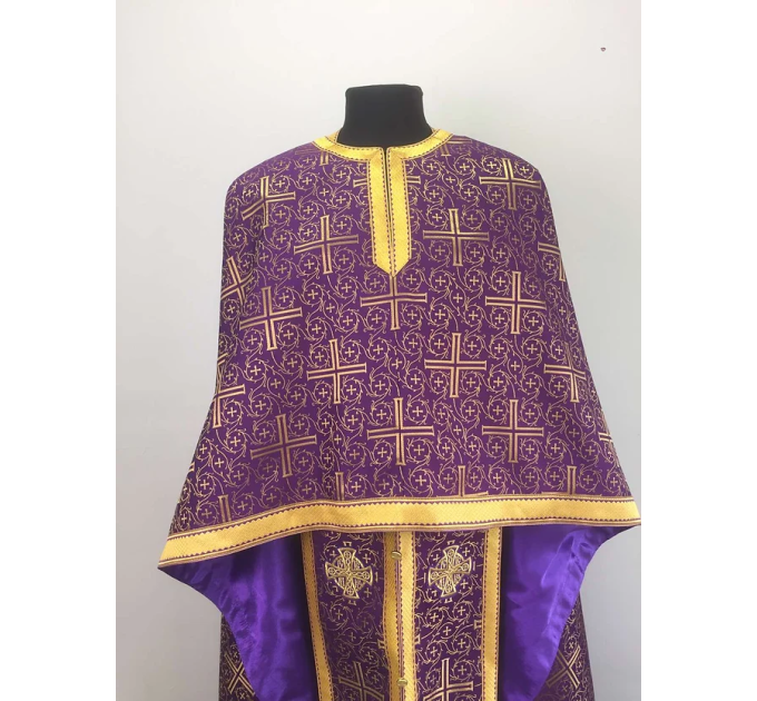 Priest vestment set in brocade - Greek-style vestment - Orthodox vestments