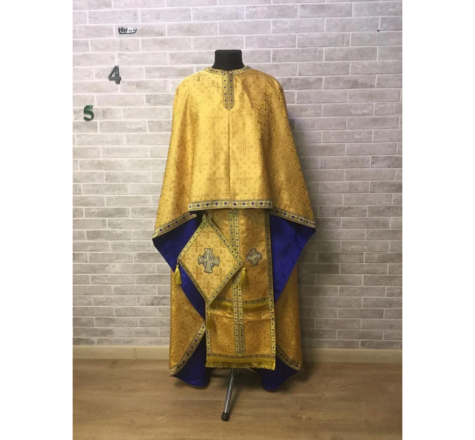 Priest vestment set in brocade - Greek-style vestment - Orthodox vestments