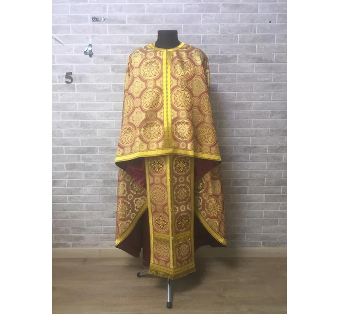 Priest vestment in church brocade - Liturgical clothes for orthodox priests