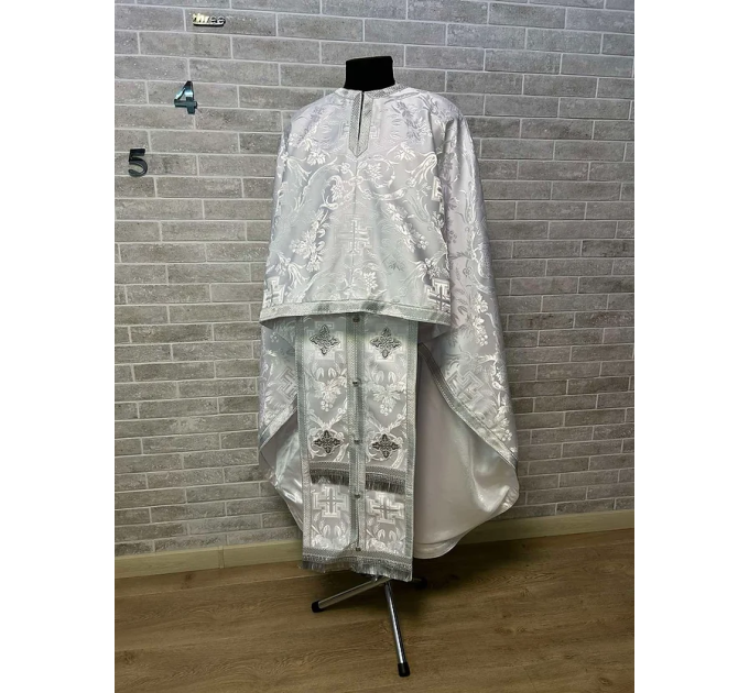 Greek style vestment for priest ordination - Liturgical priest vestment brocade