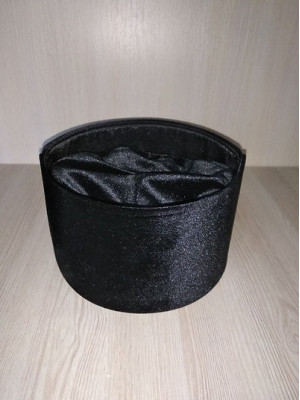 Folding Skufia - Portable Skufia - Black hat - Calotte - biretta - cap - coif