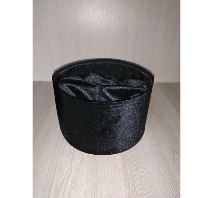 Folding Skufia - Portable Skufia - Black hat - Calotte - biretta - cap - coif