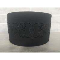 Greek style Skufia - Greek Skufia Calotte Black in Velvet - biretta - cap - coif