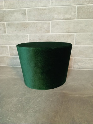 Green Slavic style kamilavka - Kamelaukion - biretta - cap - coif - biretta in velvet