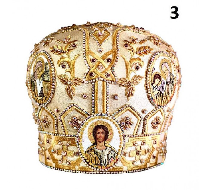 Gold mitra bor orthodox bishop