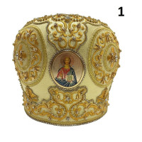 Gold Mitra - Сrown - Mitre - Miter - Archbishop's mithra - Mithras - Orthodox bishop's mitra
