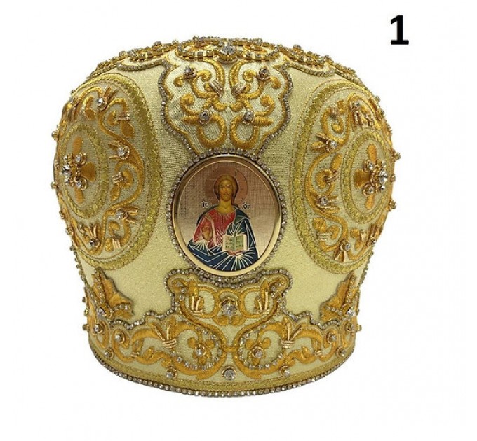 Gold mitra bor orthodox bishop