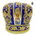 Navy blue mitra for orthodox bishop