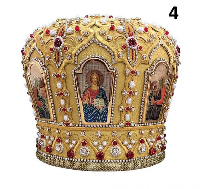 Gold mitra bor orthodox bishop