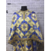 Blue Greek style vestments set in metallic brocade - Orthodox vestments - Priest