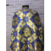Blue Greek style vestments set in metallic brocade - Orthodox vestments - Priest