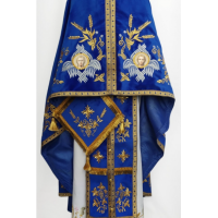 Embroidered priest's vestment - Greek style Orthodox liturgical vestment set