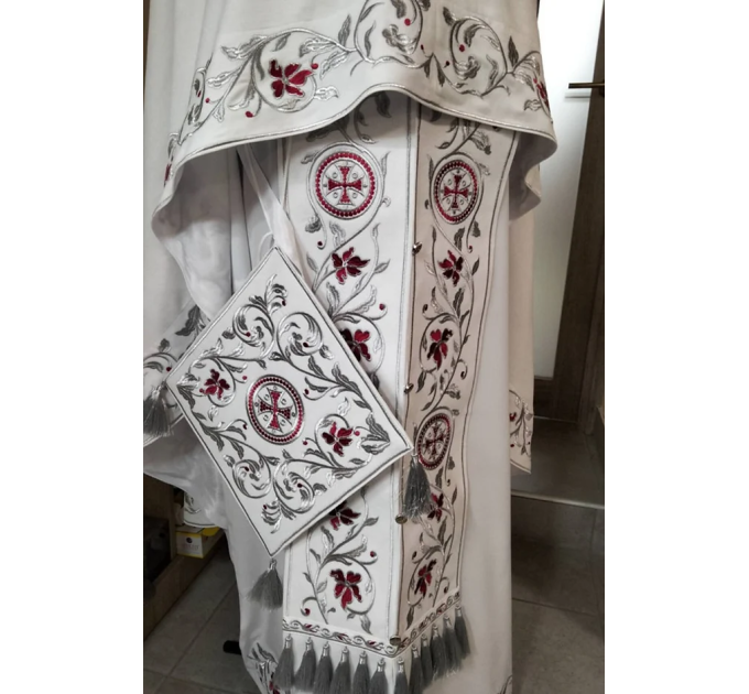 New Greek vestment with machine embroidery - Priest vestment - Cloth for priests
