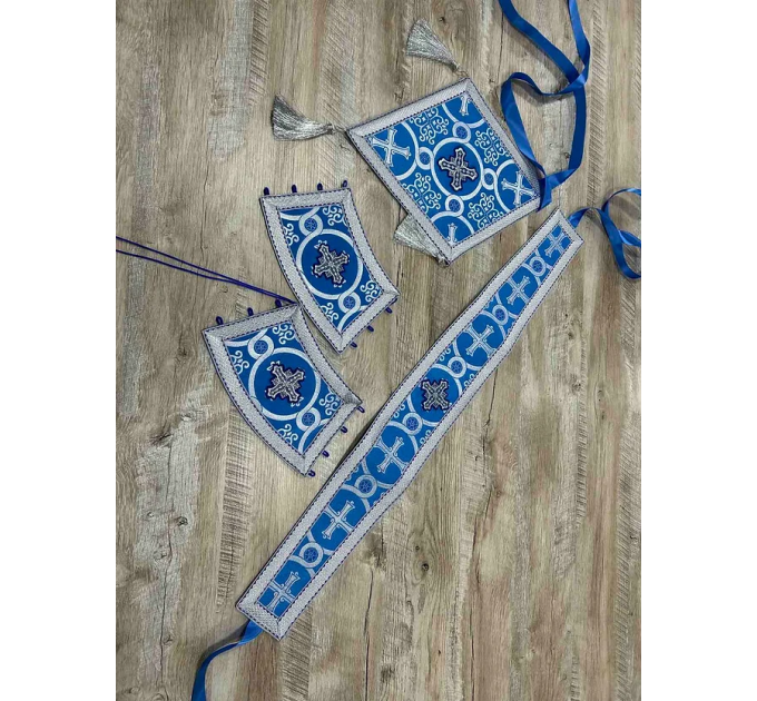 Brocade priest vestment set - Greek-style vestment - Orthodox vestments