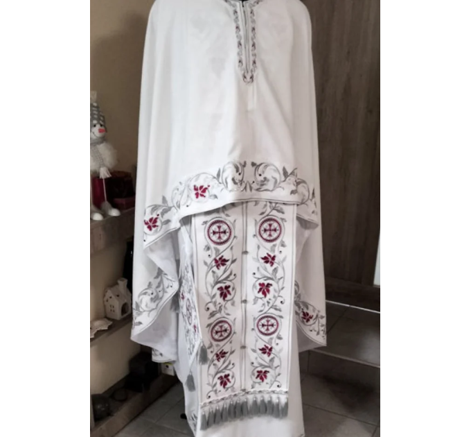 New Greek vestment with machine embroidery - Priest vestment - Cloth for priests