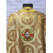 Gold vestment set in Greek brocade with icon - Orthodox priest liturgical cloth