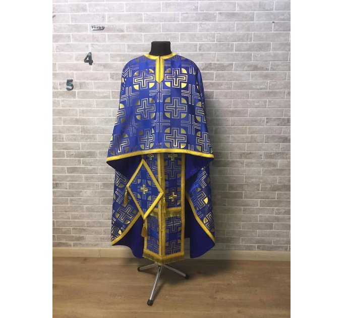 Priest vestments in Greek style - Orthodox church garment - Priests set of cloth