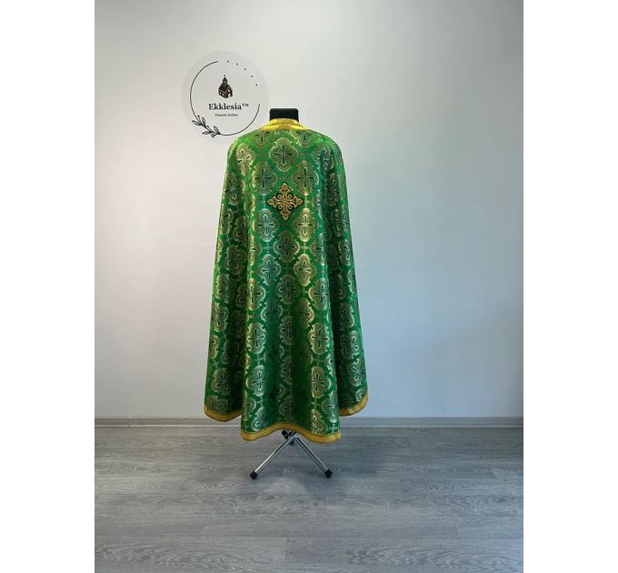 Priest vestments set in Greek brocade - Orthodox church garment - Priest clothes
