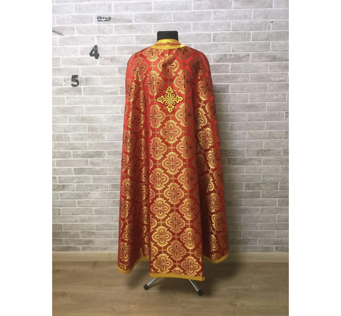 Priest vestments set in Greek brocade - Orthodox church garment - Priest clothes