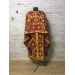 Red brocade priest vestment set - Greek-style vestment - Orthodox vestment