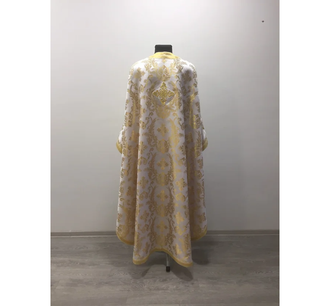 Red brocade priest vestment set - Greek-style vestment - Orthodox vestment