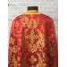 Red brocade priest vestment set - Greek-style vestment - Orthodox vestment