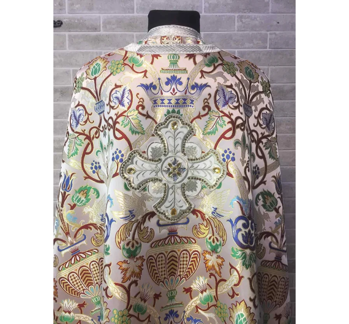 Vestment set in Greek style - Orthodox priest brocade liturgical clothes