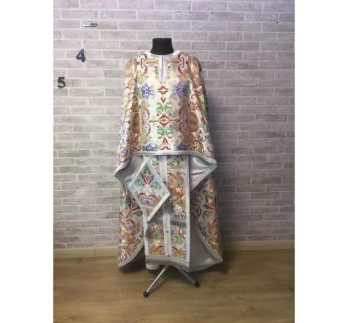 Vestment set in Greek style - Orthodox priest brocade liturgical clothes