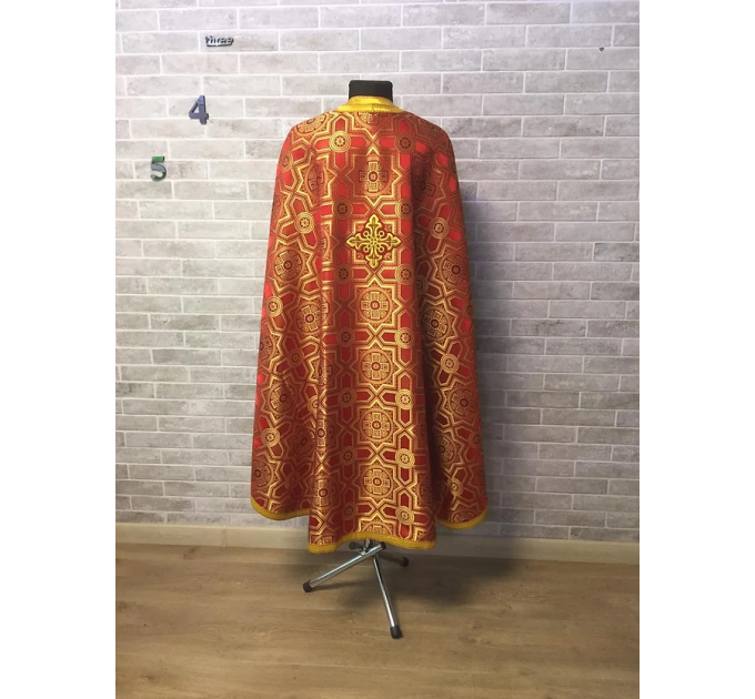 Vestment set in Greek style - Orthodox priest brocade liturgical clothes