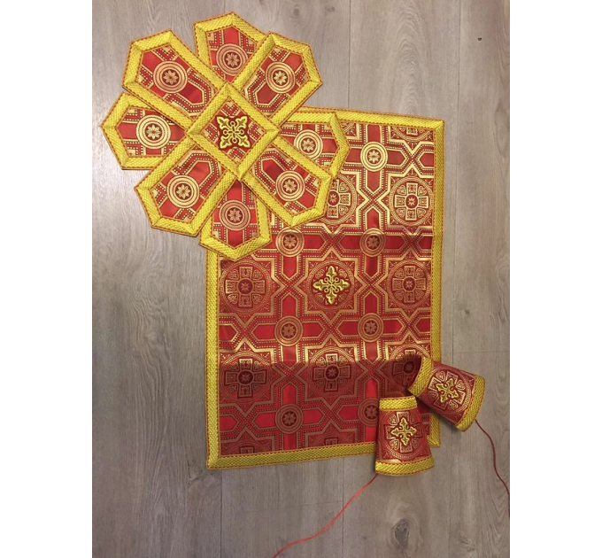 Vestment set in Greek style - Orthodox priest brocade liturgical clothes