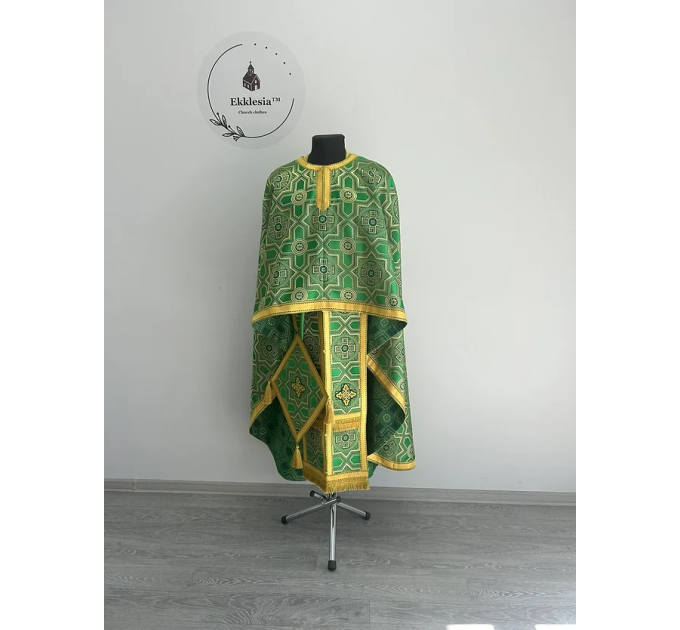 Vestment set in Greek style - Orthodox priest brocade liturgical clothes