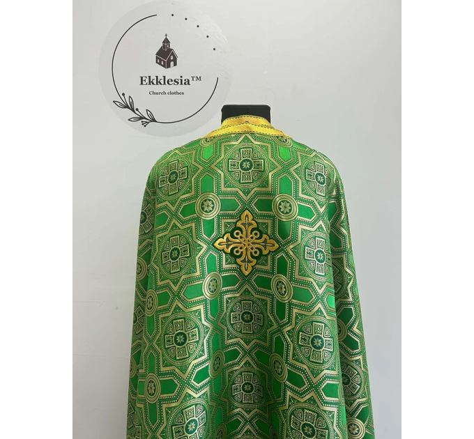 Vestment set in Greek style - Orthodox priest brocade liturgical clothes