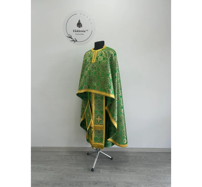 Vestment set in Greek style - Orthodox priest brocade liturgical clothes