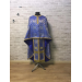 Blue Greek-style vestments set - Theotokos icon - Orthodox priest garment