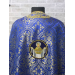 Blue Greek-style vestments set - Theotokos icon - Orthodox priest garment