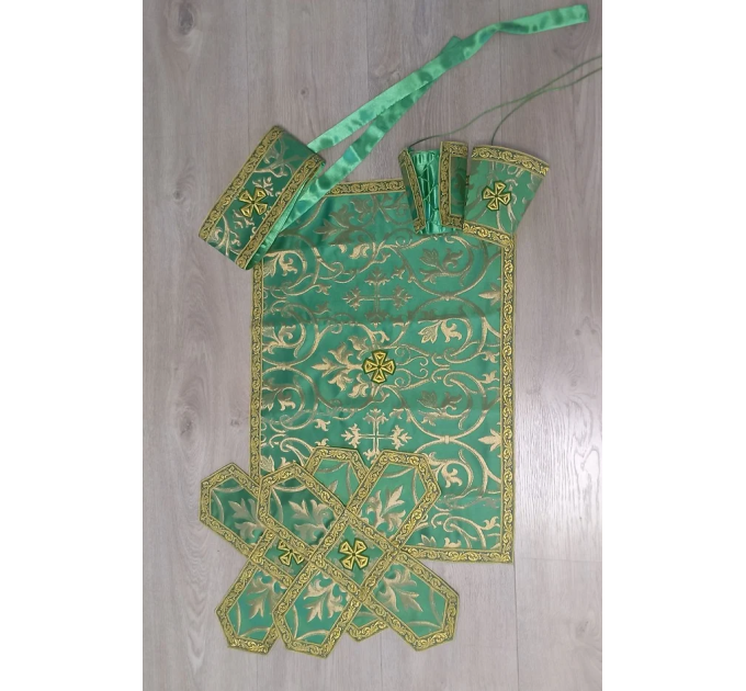 Greek vestment in metallic brocade - Priest vestment - Clothes for priests