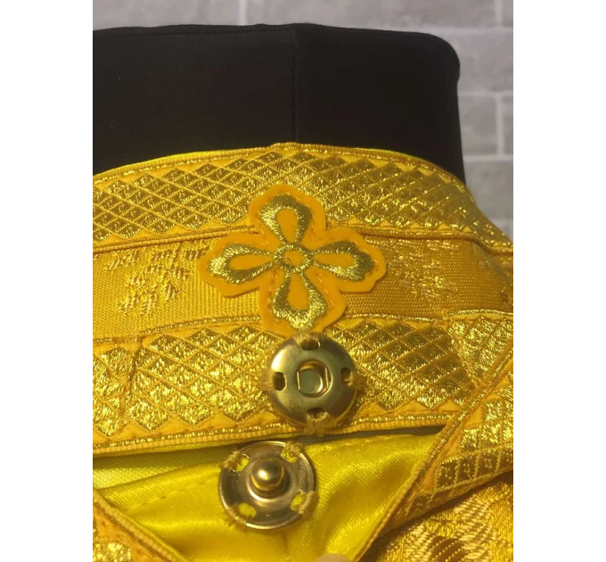 Greek vestment in yellow brocade - Greek vestment - Priest vestment - Clothes