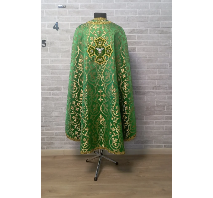 Greek vestment in metallic brocade - Priest vestment - Clothes for priests