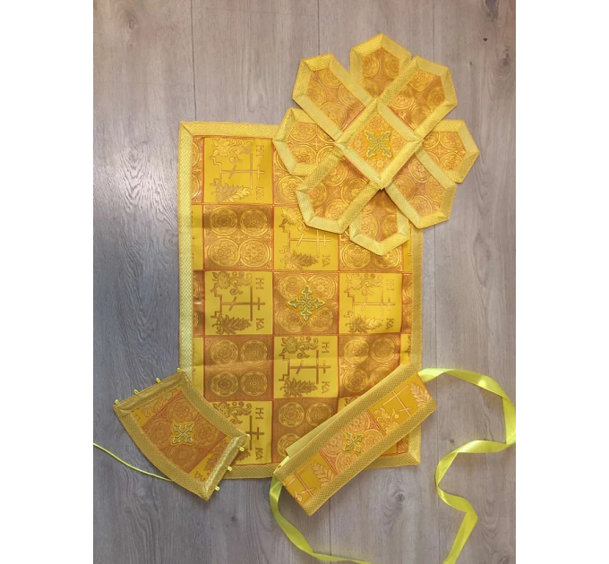 Greek vestments set in brocade - Calvary - Orthodox priest vestment set