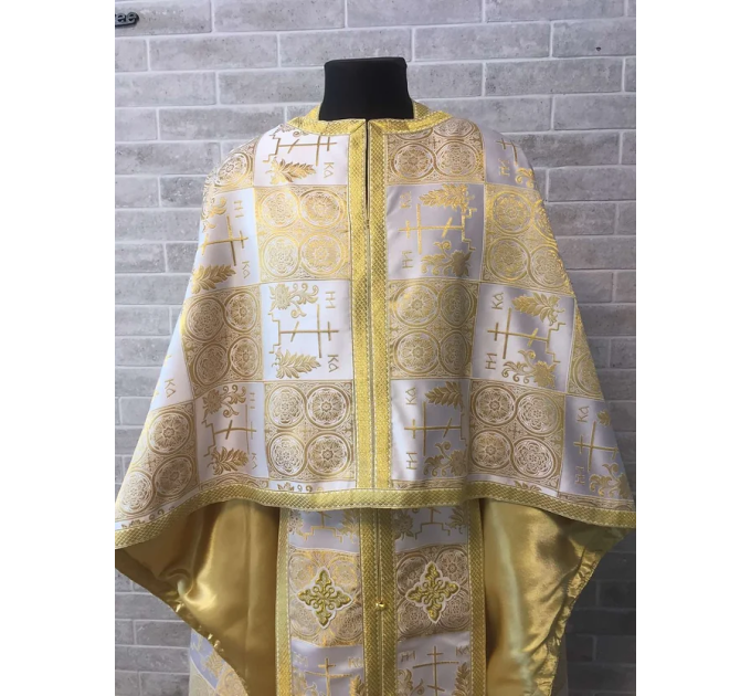 Greek vestments set in brocade - Calvary - Orthodox priest vestment set