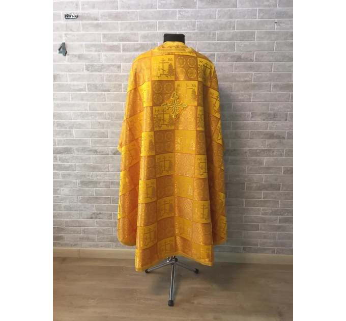 Greek vestments set in brocade - Calvary - Orthodox priest vestment set